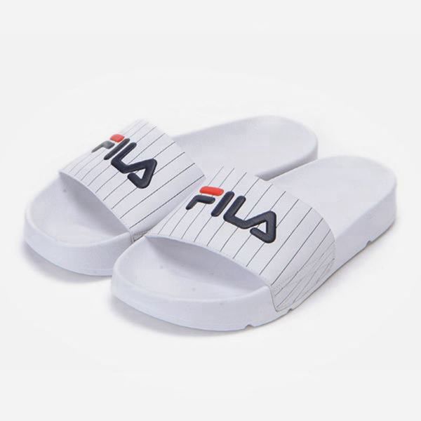 Fila Drifter Stripes Men's Sandals - White,NZ 436-19863